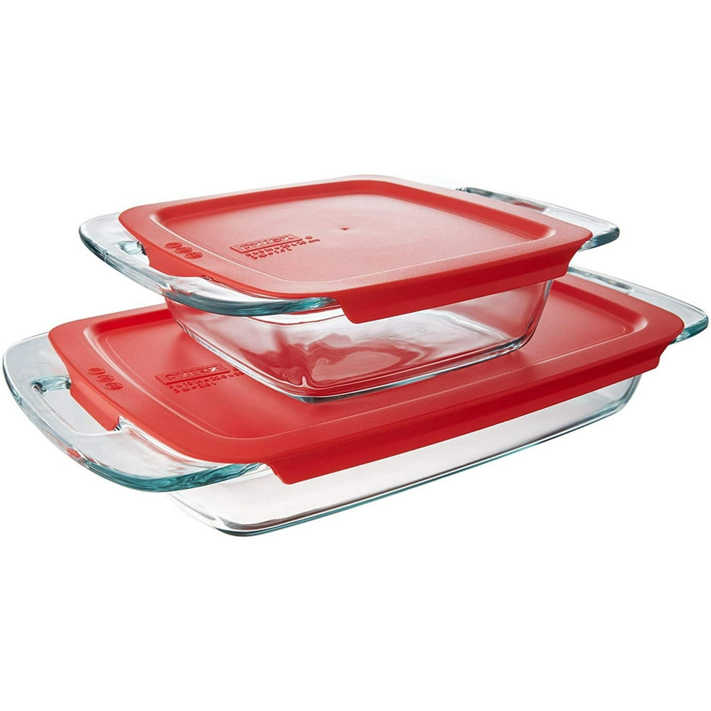 pyrex deep baking dish set 2 piece