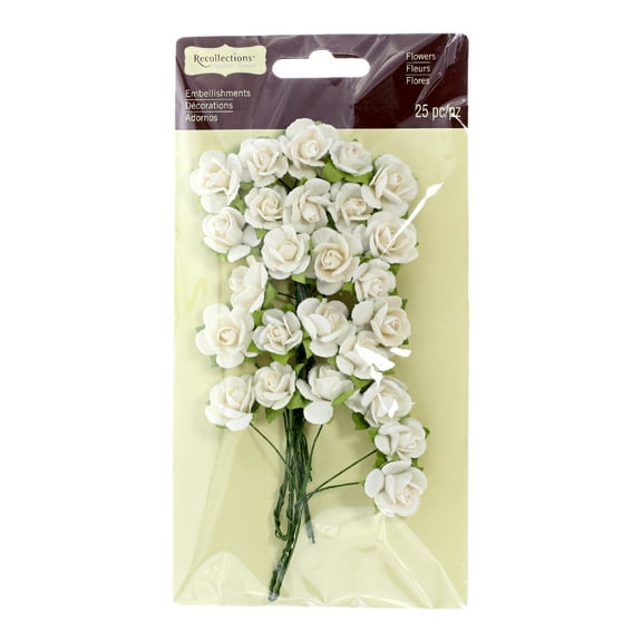 12 Packs: 25 ct. (288 total) Pearl Sachet Rose Embellishments by Recollections