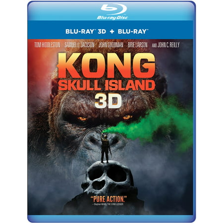 Kong: Skull Island (3D Blu-ray + Blu-ray + Digital (Kong Skull Island Best Scene)