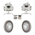 thumbnail image 1 of Transit Auto Front Disc Brake Caliper Coated Rotors and Ceramic Pads Kit for Car 2017-2020 Lincoln MKZ 2.0L with FULL HYBRID EV-GAS (FHEV) engine KCG-101173T, 1 of 11