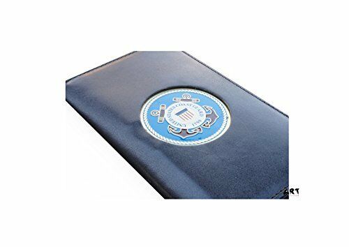 Spiral Notebook with Medallion, US COAST GUARD Black Padfolio cover - 3" x 5"