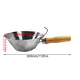 thumbnail image 5 of Yokua All-Purpose Bucket Stainless Steel Bucket Scoops with Wood Handle Mixing Tub, 5 of 8