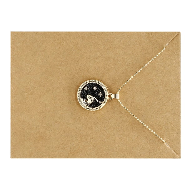 Guardurnaity Constelación 12 COLLAR COLGANTE signos creativamente moda cadena encanto gargantilla negro blanco mujeres encantador regalo Ropa, zapatos y accesorios Miscelánea Negro Capricornio
