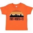 thumbnail image 3 of Inktastic Fort Worth Texas Skyline Retro Boys or Girls Toddler T-Shirt, 3 of 5