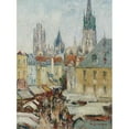thumbnail image 3 of Gustave Loiseau 11x14 Black Modern Framed Museum Art Print Titled - Rue De L'Epicerie in Rouen (1929), 3 of 5
