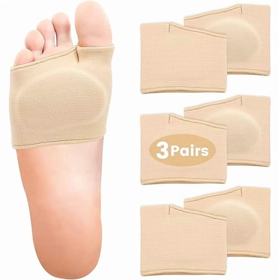 wonima01 3 Pairs Metatarsal Foot Pads for Women and Men, Foot Pads for Balls of Feet Cushions Pain Relief, Morton's Neuroma Relief, Metatarsal Support