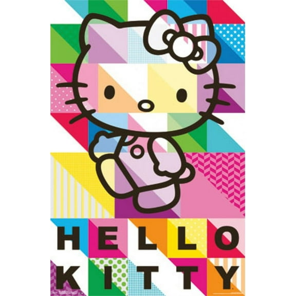 Hello Kitty - Patterns Laminated Poster Print (22 x 34)