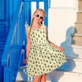thumbnail image 4 of Girls Dress Christmas Tree Polka Dots Sleeveless Dress for Girls Hem A-Line Casual Sundress, 4 of 7