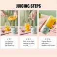 thumbnail image 3 of Portable Fruit Blender,500ml 6 Blades Juicer USB,BPA Free Green, 3 of 5