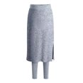 thumbnail image 1 of Minnieouse Pantalones de vestir térmicos de invierno y otoño para mujer, pantalones de chándal de Color sólido de diseño Simple grueso, Prendas para la parte inferior del cuerpo gris claro SG, 1 of 6