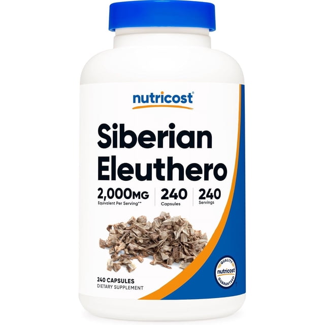 Nutricost Eleuthero | 2,000 Mg Equivalent Per Serving** | 240 Capsules | 240 Servings