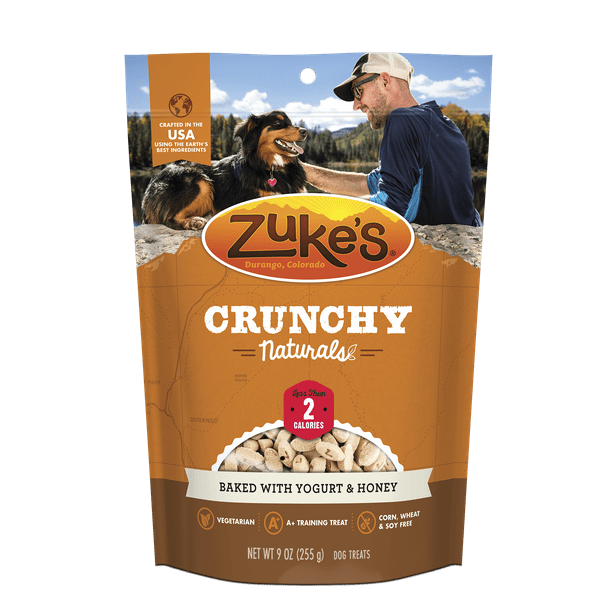 Zuke S Crunchy Naturals 2s Baked With Yogurt Honey Dog Treats Walmart Com Walmart Com