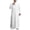 White, variant on Robe for Men Arab Long Sleeve Kaftan Arabic Abaya Thobe Ramadan Middle East Cloth Shirt Gown