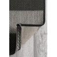 thumbnail image 5 of nuLOOM Alexis Striped Indoor/Outdoor Black 8' Coastal Square Rug, 5 of 10