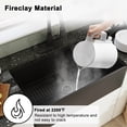 thumbnail image 5 of Boyel Living 33"×18" Kitchen Sink Fine Fireclay Apron Front Sink Workstation Single Bowl Sink with Bottom Grid and Strainer Basket (Black), 5 of 11