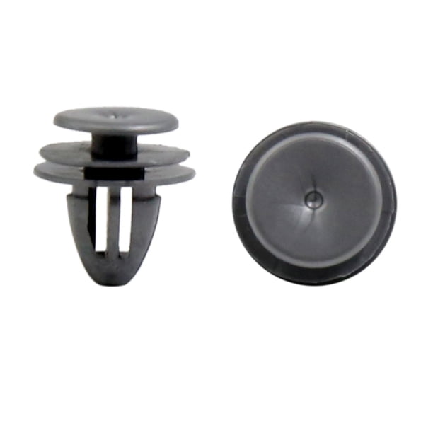 50Pcs Grapas 10mm Remaches Plástico Gris de Panel de Puerta de Coche