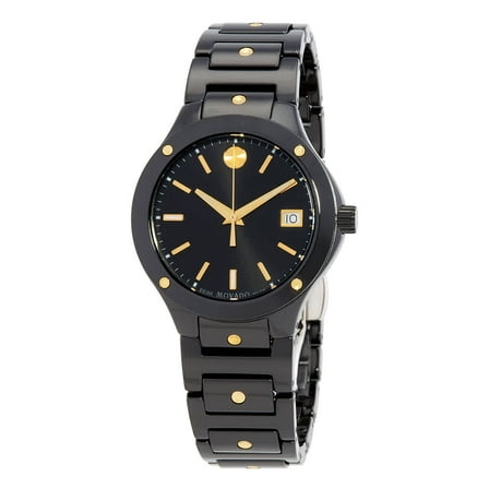 Movado SE Quartz Black Dial Ladies Watch 0607741