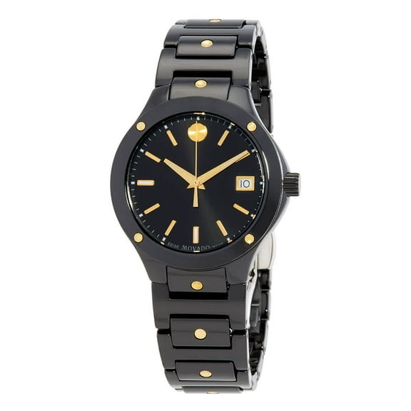 Movado SE Quartz Black Dial Ladies Watch 0607741