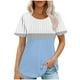 thumbnail image 1 of Camiseta Casual de Manga Corta de Mujer, Cuello Redondo de Impresión para Uso Diario, Fiesta Y Hogar, 1 of 5