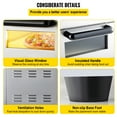 thumbnail image 6 of Vevor 1300W Electric Indoor Double Deck Layer Countertop Pizza Oven, Stainless Steel, 6 of 9