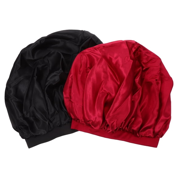AURARMLET Satin Sleeping Hat Comfortable Chemo Cap Assorted Color 2Pcs