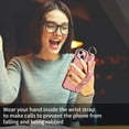 thumbnail image 6 of Allytech Wallet Case for iPhone 15 Plus, [Card Slot] [Ring Buckle] [Adjustable Wristband with Snap Buckles] Premium PU Leather Kickstand Shockproof Case Cover for Women Men - Pink, 6 of 10