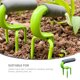 thumbnail image 3 of Rastrillo para excavar y aflojar la tierra para agricultores, mini rastrillo para exteriores, herramientas de jardinería, arbusto, maceta, escarificador giratorio de acero, 3 of 6