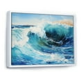 thumbnail image 2 of Designart "Tranquil Horizons At Beach Sunrise IV" Ocean Floater Framed Canvas Prints, 2 of 5