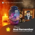thumbnail image 5 of Yatskia Purple Lavender Grass Mini Funeral Keepsake Urns for Human Ashes Adult Male and Female, Large Funeral Burial Urn for Ashes Adult Dad, (Classic 10 Inch and 3 Inch), 5 of 8