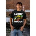 thumbnail image 4 of PACMAN Saint Paddys Lucky Charm Men's Graphic T Shirt Tees Brisco Brands S, 4 of 5