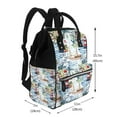thumbnail image 2 of Kdxio Baby Diaper Backpack,Multi-Function Travel Backpack Nappy Bags,Nursing Bag, Fashion Mummy,Roomy Waterproof for Baby Care(Watercolor Sailboat), 2 of 5