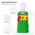 thumbnail image 4 of Sao Tome and Principe flag men basketball sports jersey fitness multifunction sleeveless tshirt exclusive custom name nunber, 4 of 9