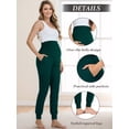 thumbnail image 3 of Women's Maternity Pants Casual Maternity Activewear Pregnancy Sweatpants with Pockets, 3 of 5
