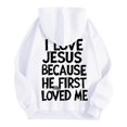 thumbnail image 3 of WILLBEST Sudaderas De Hombre Sudadera con Capucha Informal para Hombre, Jersey Holgado con Estampado para Uso Diario, Ropa De Calle Cómoda para Otoño e Invierno Mediana​​, 3 of 4