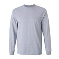 thumbnail image 2 of Mens Plain Crew Neck Ultra Cotton Long Sleeve T-Shirt, 2 of 5