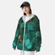 thumbnail image 3 of Balery Green Gold Glitter Sudadera ligera de manga larga con capucha y protección solar UPF 50+ para hombre y mujer, ideal para pesca y running-Small, 3 of 7