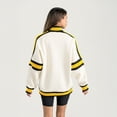 thumbnail image 2 of Women's Gameday Couture White Minnesota Golden Gophers Oversized Vivid Turtleneck Sweatshirt, 2 of 5