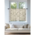 thumbnail image 4 of Sheer Curtains 54 Inch Length, Sparrow Semi Sheer Curtains Light Filtering Window Treatment, Spring Birds on The Branches Retro Country Beige Privacy Voile Drapes for Living Room Bedroom 52x54 Inch, 4 of 7