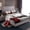 Grey Red, variant on Homewish Valentine's Day Twin Sheet Sets 3pcs for Female Men Adults,Bling Glitter Twin Fitted Sheet Microfiber,Paris Eiffel Tower Breathable Flat Sheet,Breathable Home Decor