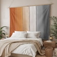 thumbnail image 3 of Burnt Orange Gray Ombre Tapestry for Bedroom Wall Hanging Tapestry, Vintage Farmhouse Wooden Ceiling Backdrop Tapestries Poster Blanket Wall Decor for Teens Room Living Room Dorm 59" x 90", 3 of 8