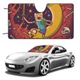 thumbnail image 1 of Adventure Time Car Sun Shade Windshield Sunshade Aluminum Foil Sun Shield for UV Protection & Heat Blocking, 1 of 7