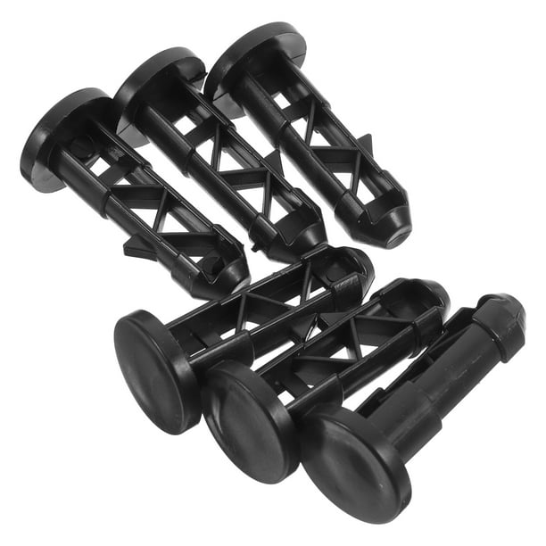 GOOHOCHY 6 piezas de pestillo para bote de basura, pasador de tapa para bote de basura, pernos prácticos para bote de basura, tapones, hebilla, llave, enlace para tapa de bote de basura, suministros