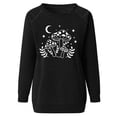 thumbnail image 4 of Puntoco Mujeres Casual Manga Completa Cuello Redondo tops Camisas Sueltas Blusa Estampado de Sol y Luna Sudadera Gráfica Puntoco Puntoco-5706, 4 of 6