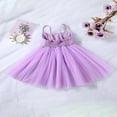 thumbnail image 3 of Bébé bébé Fille Tulle Robe Enfants Sans Manches Parti Tutu Prom Perle A-Ligne Princesse Robes, 3 of 9