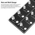 thumbnail image 3 of Nut and  Thread Checker, Dual Unit Robust Metal  Nut Thread Size Gauge Accurate 14 Sizes  for Automotive Repair, 3 of 8