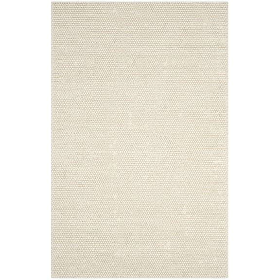 SAFAVIEH Natura Feride Solid Braided Wool Area Rug, Ivory, 6' x 9'