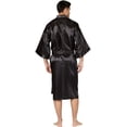 thumbnail image 2 of Intimo Mens' Classic Satin Robe Loungewear Sleepwear Bathrobe, 2 of 5