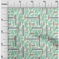 thumbnail image 1 of oneOone Cotton Cambric Fabric Triangle & Line Geometric Print Fabric By Yard 56 Inch Wide, 1 of 4