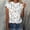 White#4, variant on GaThRRgYP Summer Tops,Womens Plus Size Tops Short Sleeve,Summer Women's Fashion Floral Plant Print Female Round Neck Loose T-Shirt