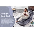 thumbnail image 4 of Folding Sofa Chair with 5 Adjustable Positions Plush Floor Lounge Chair for Gaming, Meditation, and Relaxation, 4 of 11